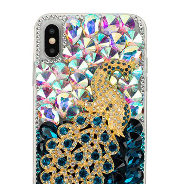 Handmade Peacock Bling Case Iphone 10