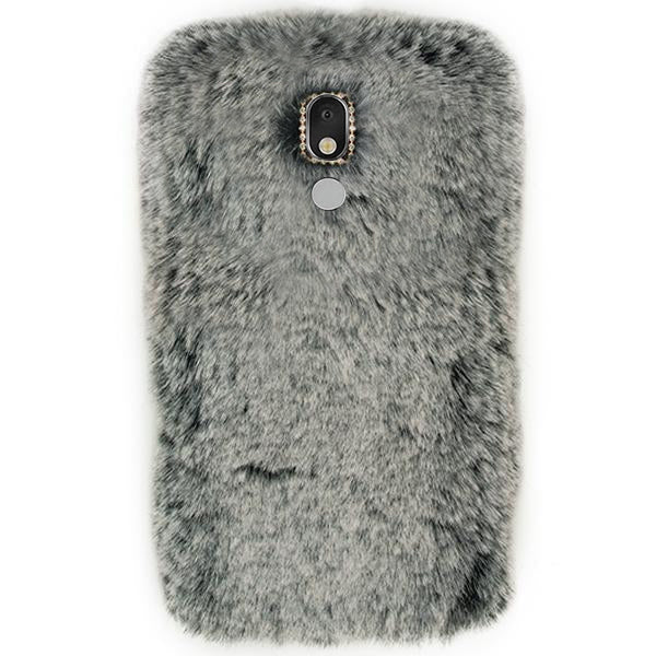 Fur Case Grey LG Stylo 5