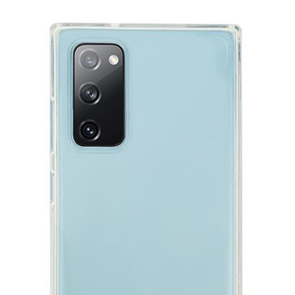 Square Box Light Blue Skin Clear Samsung S20 FE