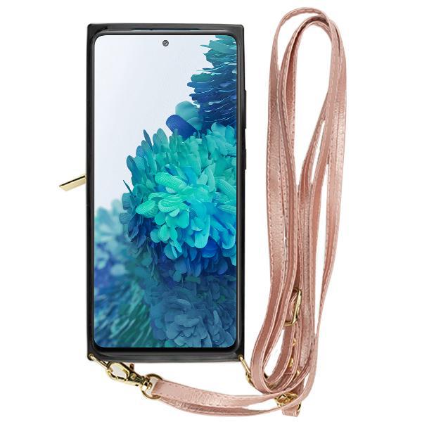 Crossbody Card Case Wallet Rose Gold Samsung S20 FE
