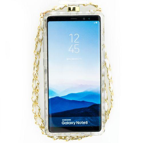 Handmade Silver Stones Bling Bottle Case Note 8 - Bling Cases.com