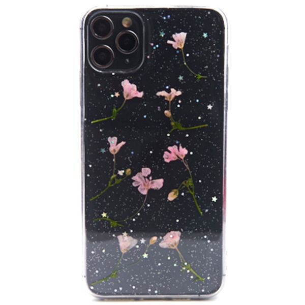Real Flowers Pink Leaves Case Iphone 11 Pro