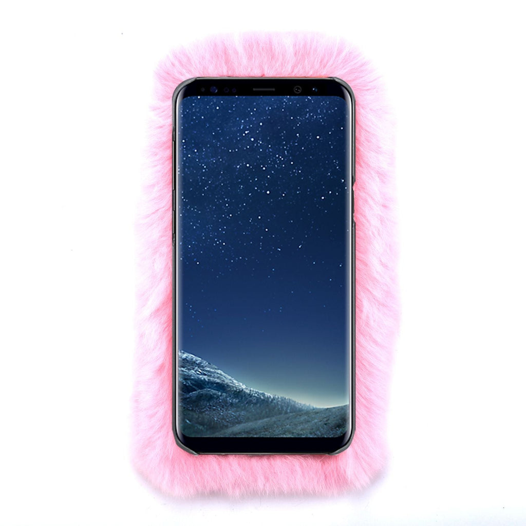 Fur Light Pink Case Samsung S8 - Bling Cases.com