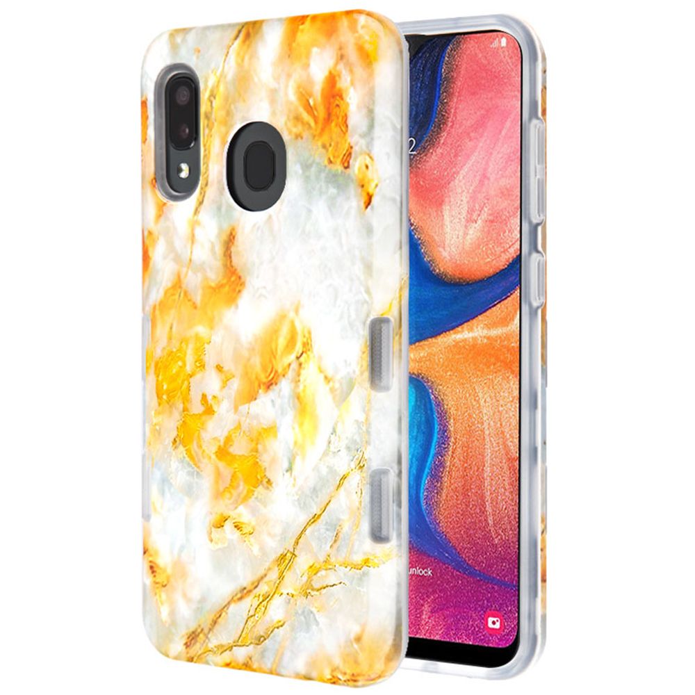 Hybrid Yellow Grey Case Samsung A20/A50 - Bling Cases.com