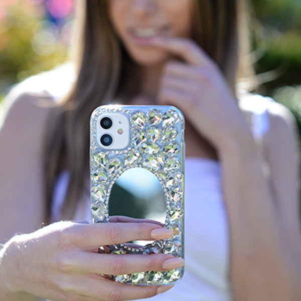 Handmade Mirror Silver Case Samsung S10E