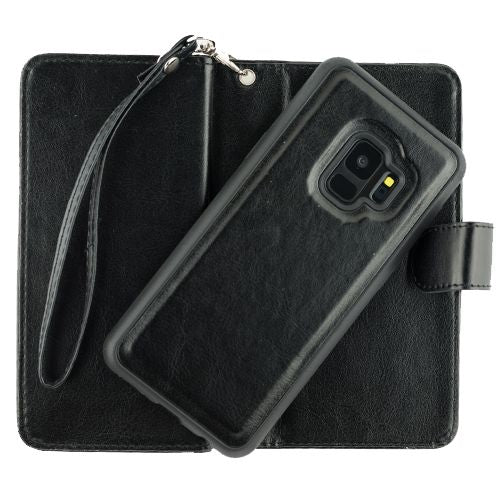 Detachable Black Wallet Samsung S9 Plus