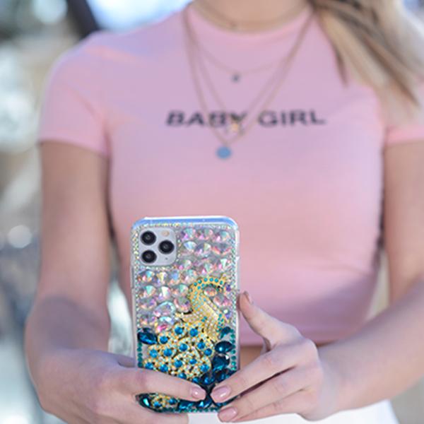 Handmade Peacock Bling Case Samsung S10 Plus