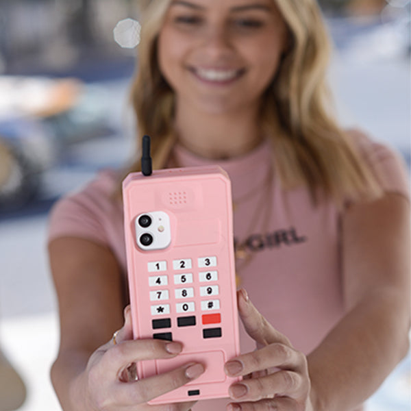 Brick Cell Phone Skin Pink IPhone 12/12 Pro
