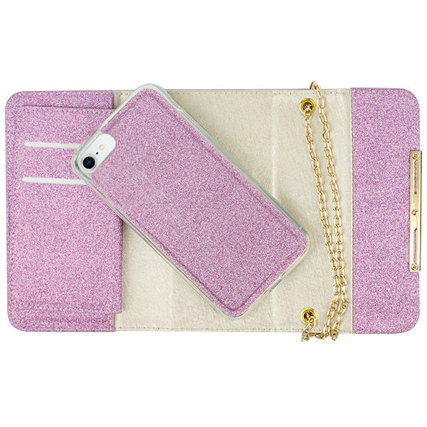 Glitter Detachable Purse Light Purple Iphone 7/8 SE 2020