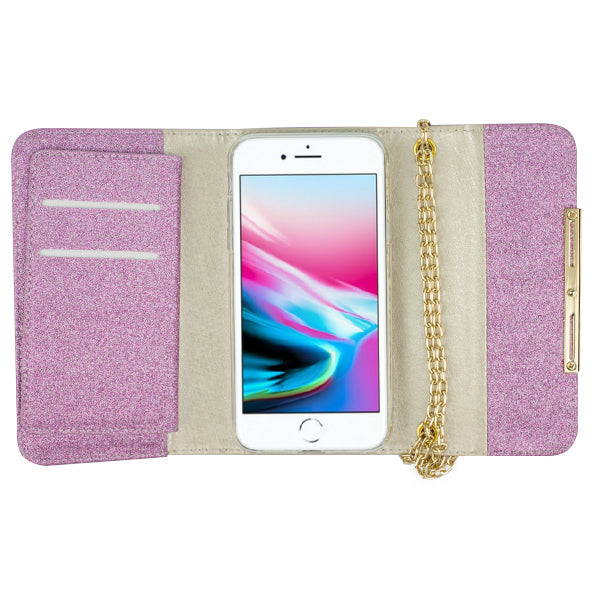 Glitter Detachable Purse Light Purple Iphone 7/8 SE 2020