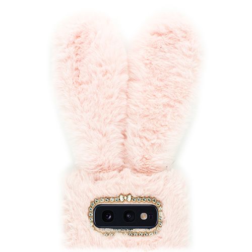 Bunny Fur Light Pink Case Samsung S10E - Bling Cases.com