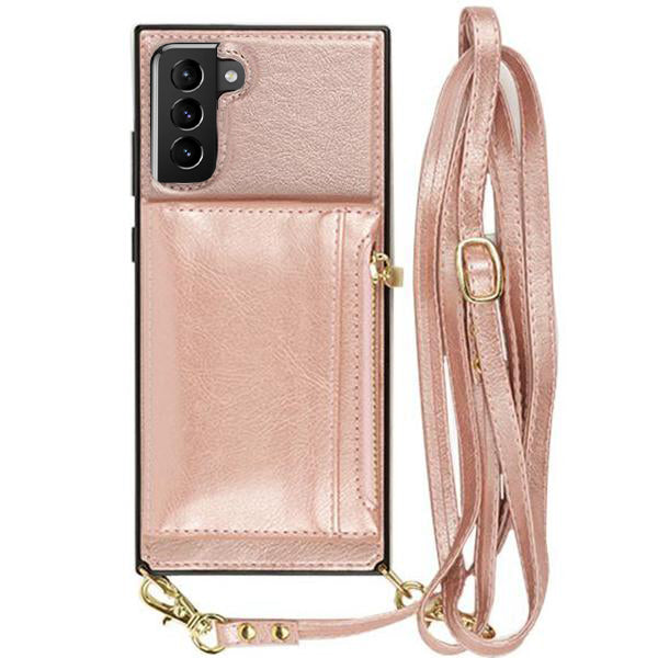 Crossbody Pouch Rose Gold Case Samsung S21 Plus