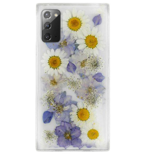 Real Flowers Purple Case Samsung Note 20