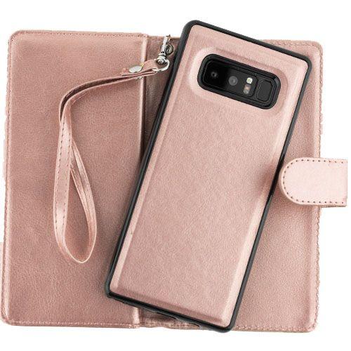 Detachable Wallet Rose Gold Note 8 - Bling Cases.com