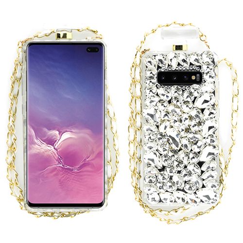 Handmade Silver Stones Bottle Case Samsung S10 Plus