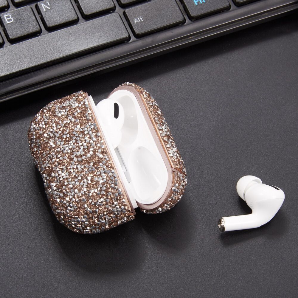 Bling Rose Gold AirPods Pro - Bling Cases.com
