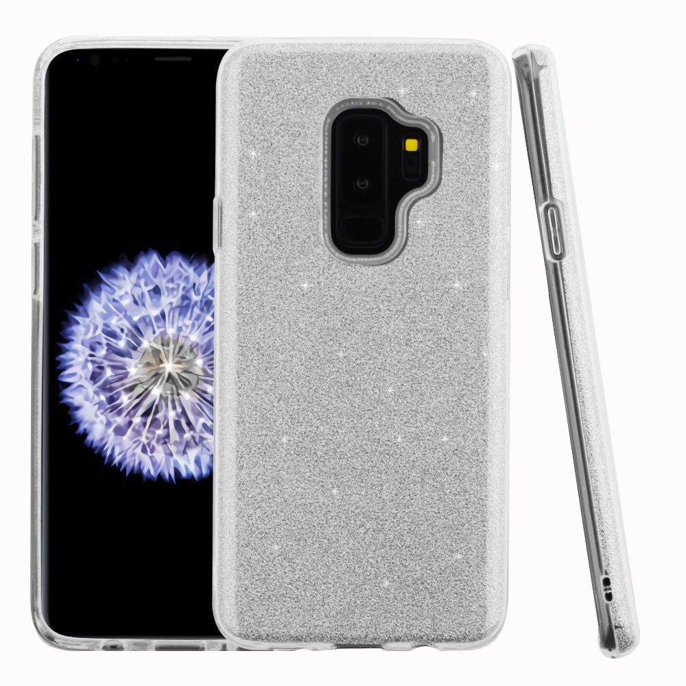 Glitter Silver Case Samsung S9 Plus - Bling Cases.com