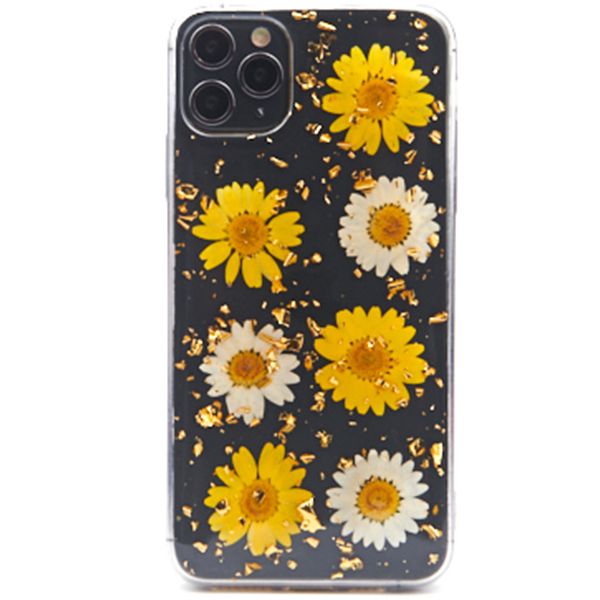 Real Flowers Yellow Flake Case Iphone 11 Pro Max