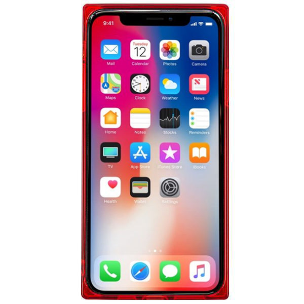 Square Box Red Skin Iphone XS MAX